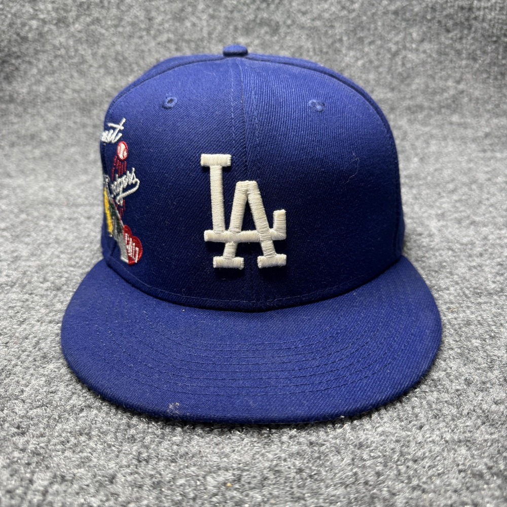 Los Angeles Dodgers New Era Fitted Hat Mens 8 1/8 Blue West Coast Cali